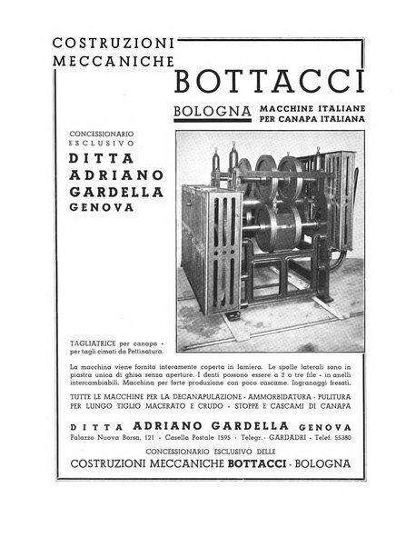 La canapa bollettino del consorzio industriali canapieri dei consorzi per la canapa