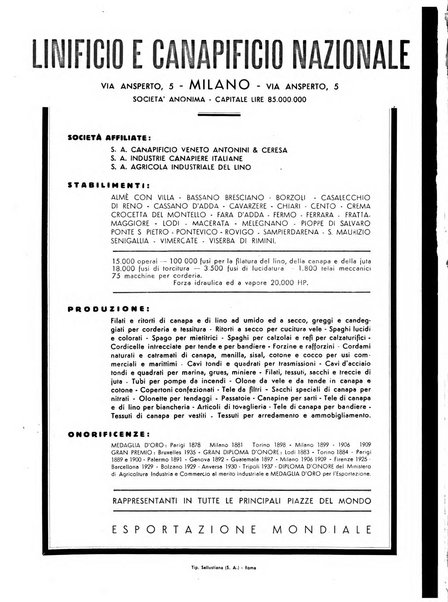 La canapa bollettino del consorzio industriali canapieri dei consorzi per la canapa