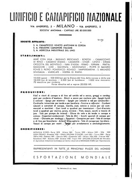 La canapa bollettino del consorzio industriali canapieri dei consorzi per la canapa