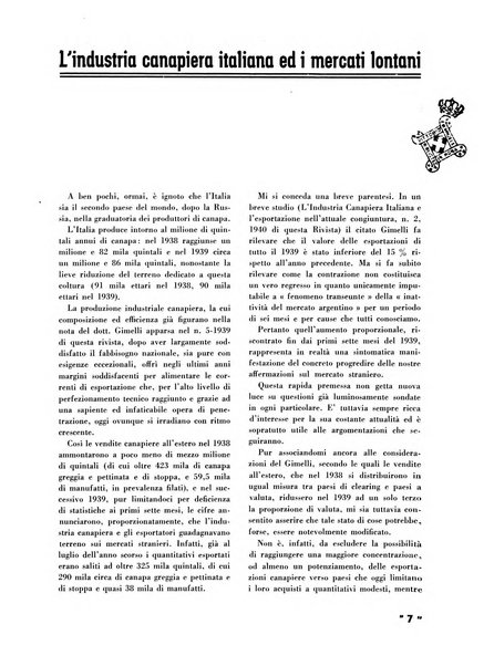 La canapa bollettino del consorzio industriali canapieri dei consorzi per la canapa