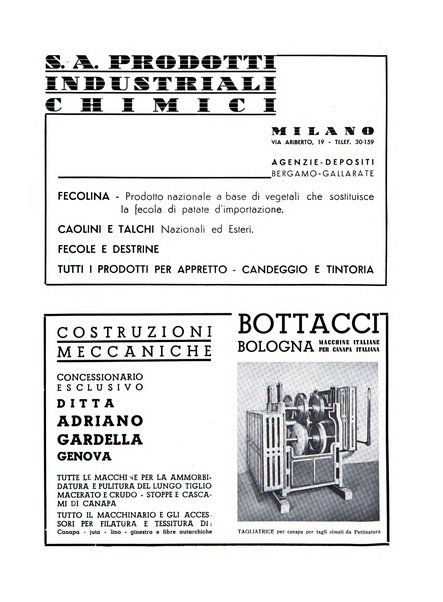 La canapa bollettino del consorzio industriali canapieri dei consorzi per la canapa