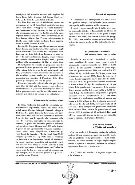 La canapa bollettino del consorzio industriali canapieri dei consorzi per la canapa