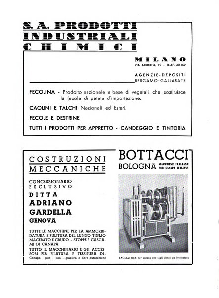 La canapa bollettino del consorzio industriali canapieri dei consorzi per la canapa