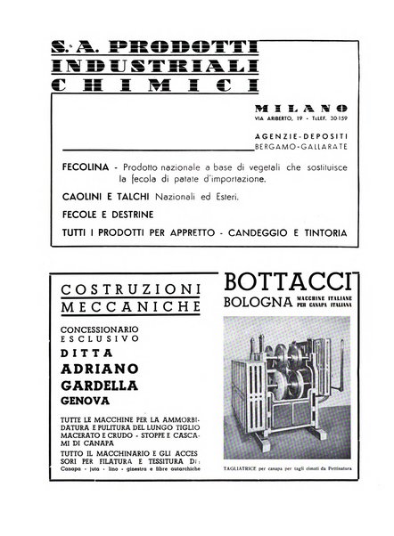 La canapa bollettino del consorzio industriali canapieri dei consorzi per la canapa