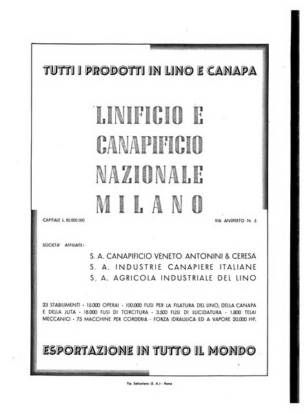 La canapa bollettino del consorzio industriali canapieri dei consorzi per la canapa