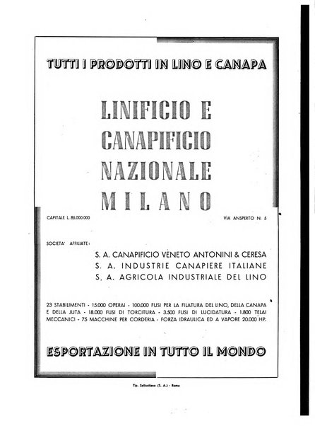 La canapa bollettino del consorzio industriali canapieri dei consorzi per la canapa