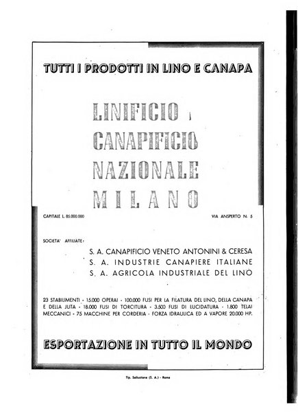 La canapa bollettino del consorzio industriali canapieri dei consorzi per la canapa