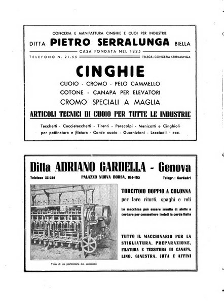 La canapa bollettino del consorzio industriali canapieri dei consorzi per la canapa