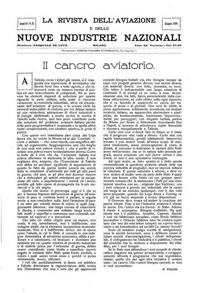 Rivista dell'aviazione e delle nuove industrie nazionali