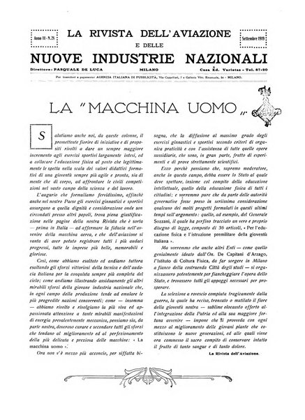 Rivista dell'aviazione e delle nuove industrie nazionali