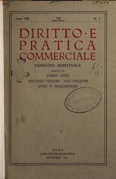 Diritto e pratica commerciale rivista economico giuridica