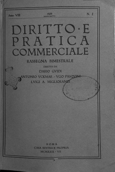 Diritto e pratica commerciale rivista economico giuridica