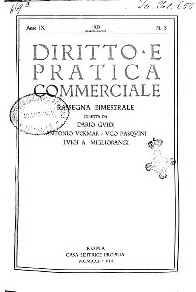 Diritto e pratica commerciale rivista economico giuridica