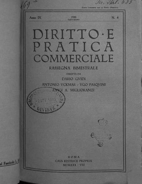 Diritto e pratica commerciale rivista economico giuridica