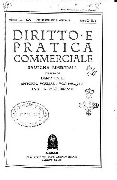 Diritto e pratica commerciale rivista economico giuridica