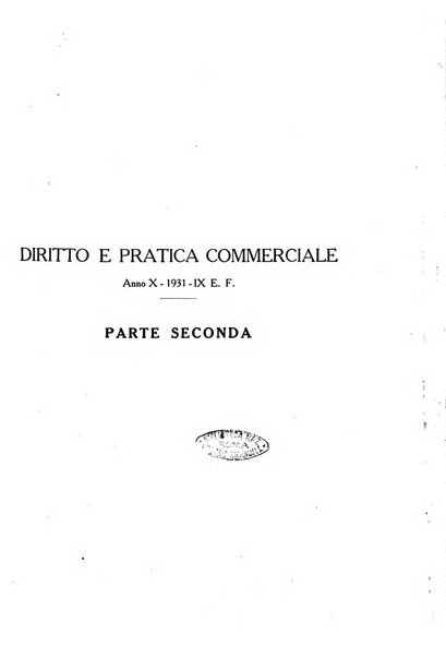 Diritto e pratica commerciale rivista economico giuridica