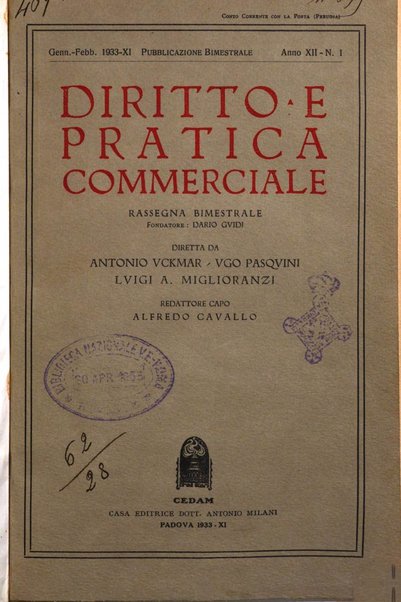 Diritto e pratica commerciale rivista economico giuridica