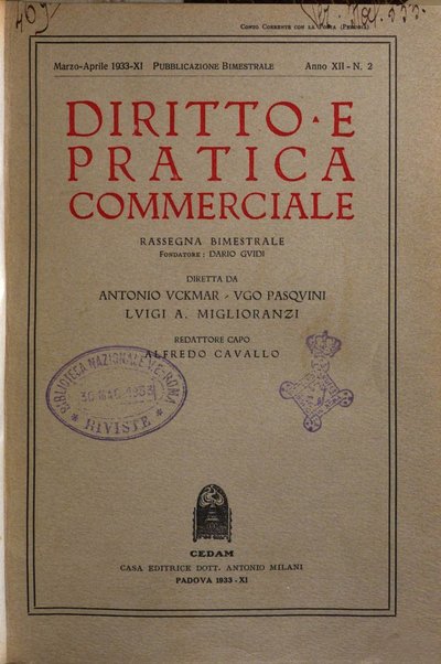 Diritto e pratica commerciale rivista economico giuridica