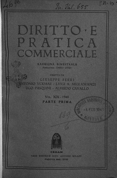 Diritto e pratica commerciale rivista economico giuridica