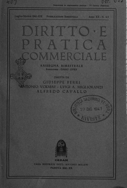 Diritto e pratica commerciale rivista economico giuridica