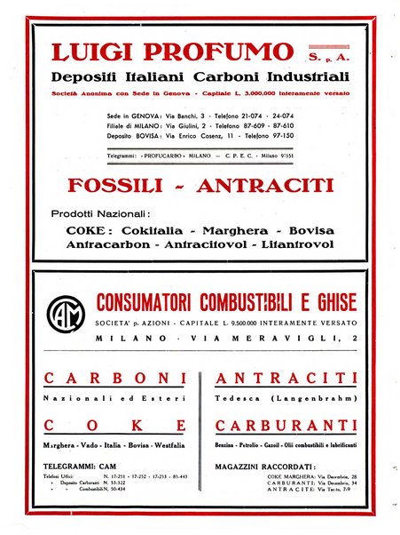 Il carbone nell'industria, nel commercio, negli usi domestici