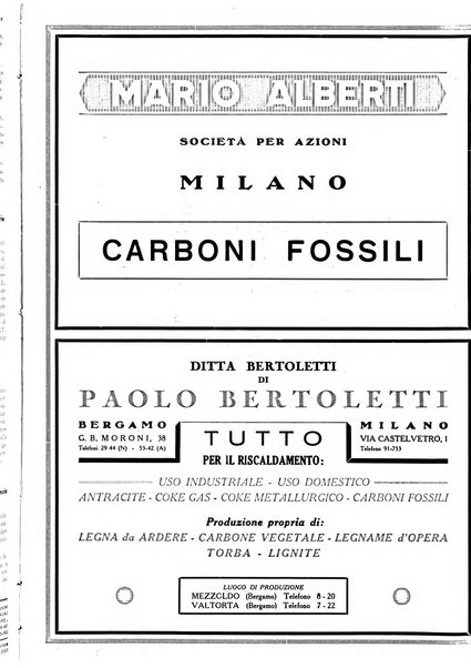 Il carbone nell'industria, nel commercio, negli usi domestici