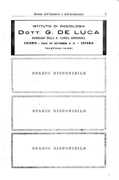 Rivista dell'industria e dell'artigianato organo dell'Unione industriale fascista della Sicilia orientale