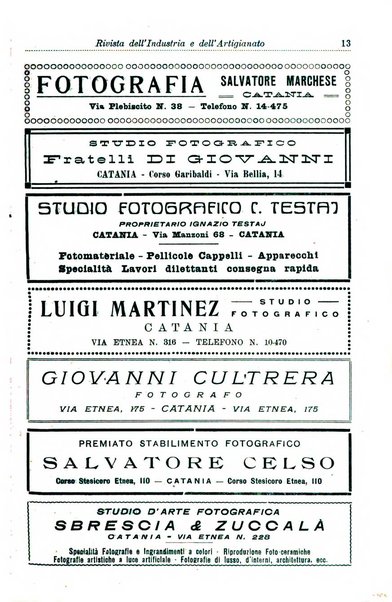 Rivista dell'industria e dell'artigianato organo dell'Unione industriale fascista della Sicilia orientale