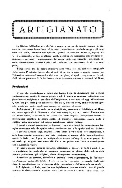 Rivista dell'industria e dell'artigianato organo dell'Unione industriale fascista della Sicilia orientale