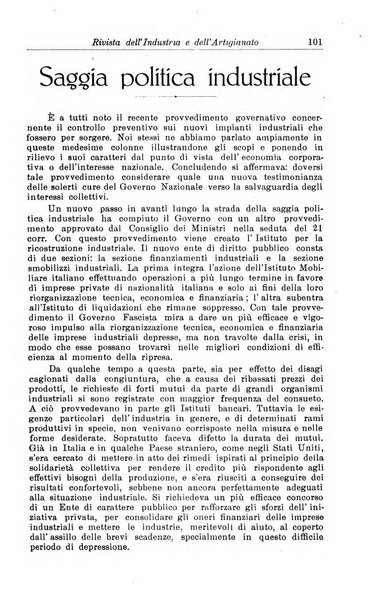 Rivista dell'industria e dell'artigianato organo dell'Unione industriale fascista della Sicilia orientale