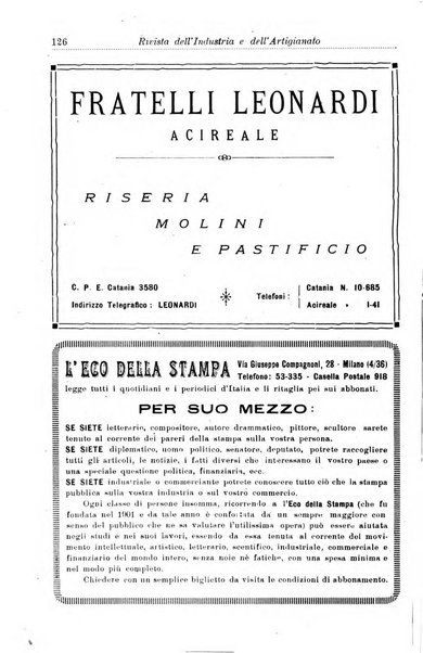 Rivista dell'industria e dell'artigianato organo dell'Unione industriale fascista della Sicilia orientale