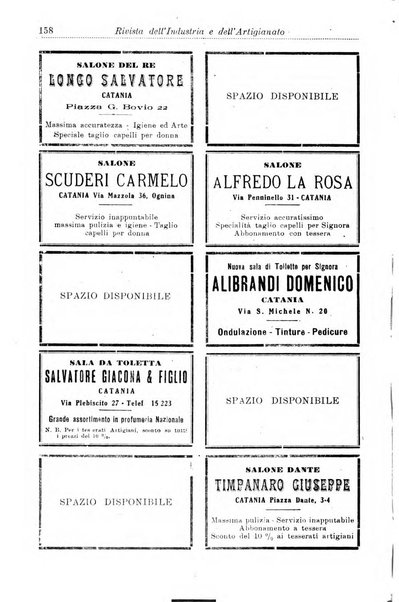 Rivista dell'industria e dell'artigianato organo dell'Unione industriale fascista della Sicilia orientale