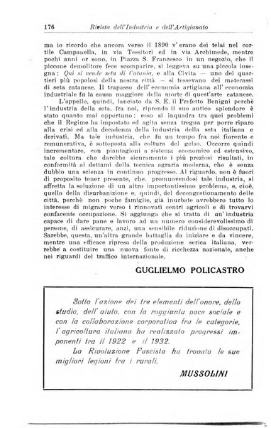 Rivista dell'industria e dell'artigianato organo dell'Unione industriale fascista della Sicilia orientale