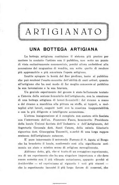 Rivista dell'industria e dell'artigianato organo dell'Unione industriale fascista della Sicilia orientale