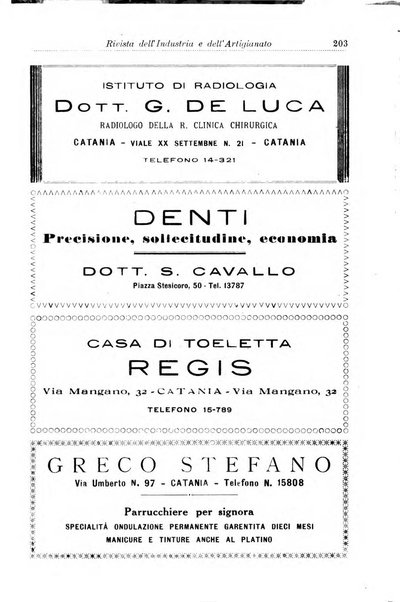 Rivista dell'industria e dell'artigianato organo dell'Unione industriale fascista della Sicilia orientale