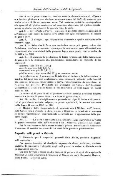 Rivista dell'industria e dell'artigianato organo dell'Unione industriale fascista della Sicilia orientale