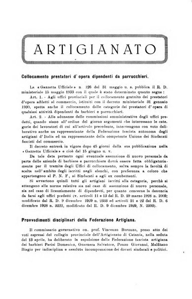 Rivista dell'industria e dell'artigianato organo dell'Unione industriale fascista della Sicilia orientale