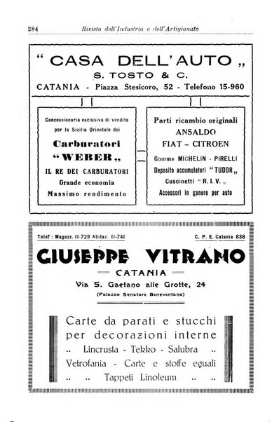 Rivista dell'industria e dell'artigianato organo dell'Unione industriale fascista della Sicilia orientale