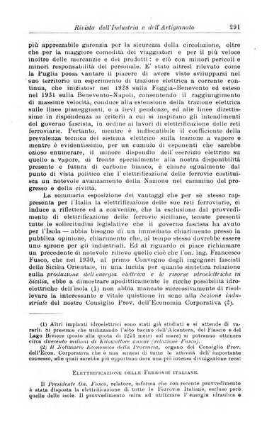 Rivista dell'industria e dell'artigianato organo dell'Unione industriale fascista della Sicilia orientale