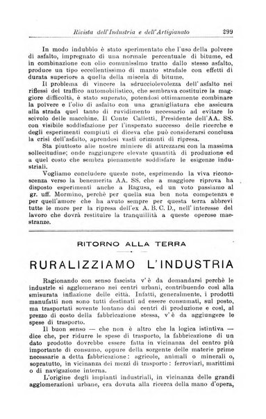 Rivista dell'industria e dell'artigianato organo dell'Unione industriale fascista della Sicilia orientale