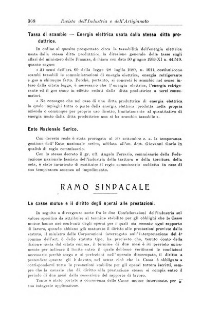 Rivista dell'industria e dell'artigianato organo dell'Unione industriale fascista della Sicilia orientale