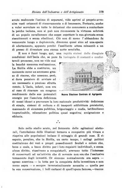 Rivista dell'industria e dell'artigianato organo dell'Unione industriale fascista della Sicilia orientale