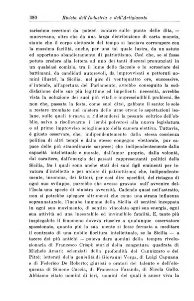 Rivista dell'industria e dell'artigianato organo dell'Unione industriale fascista della Sicilia orientale