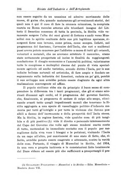 Rivista dell'industria e dell'artigianato organo dell'Unione industriale fascista della Sicilia orientale