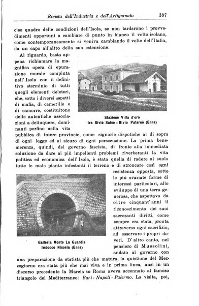 Rivista dell'industria e dell'artigianato organo dell'Unione industriale fascista della Sicilia orientale