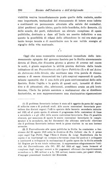 Rivista dell'industria e dell'artigianato organo dell'Unione industriale fascista della Sicilia orientale