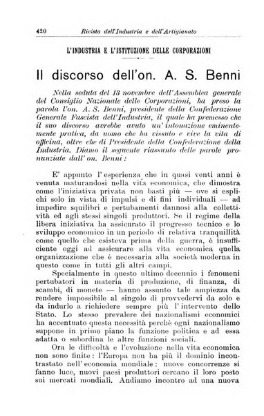 Rivista dell'industria e dell'artigianato organo dell'Unione industriale fascista della Sicilia orientale