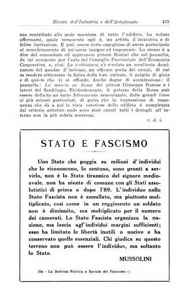 Rivista dell'industria e dell'artigianato organo dell'Unione industriale fascista della Sicilia orientale