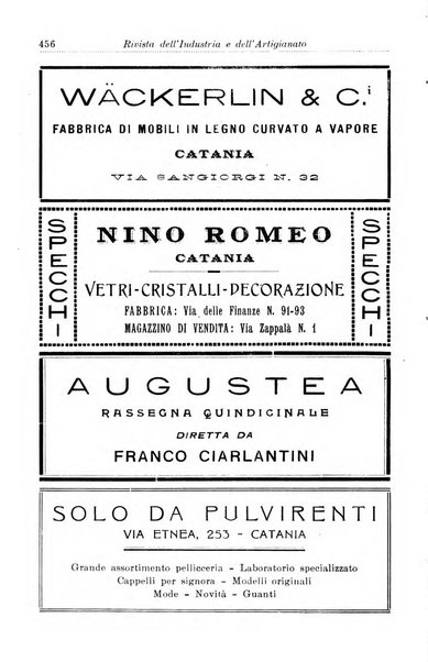 Rivista dell'industria e dell'artigianato organo dell'Unione industriale fascista della Sicilia orientale