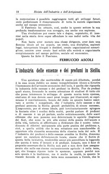 Rivista dell'industria e dell'artigianato organo dell'Unione industriale fascista della Sicilia orientale